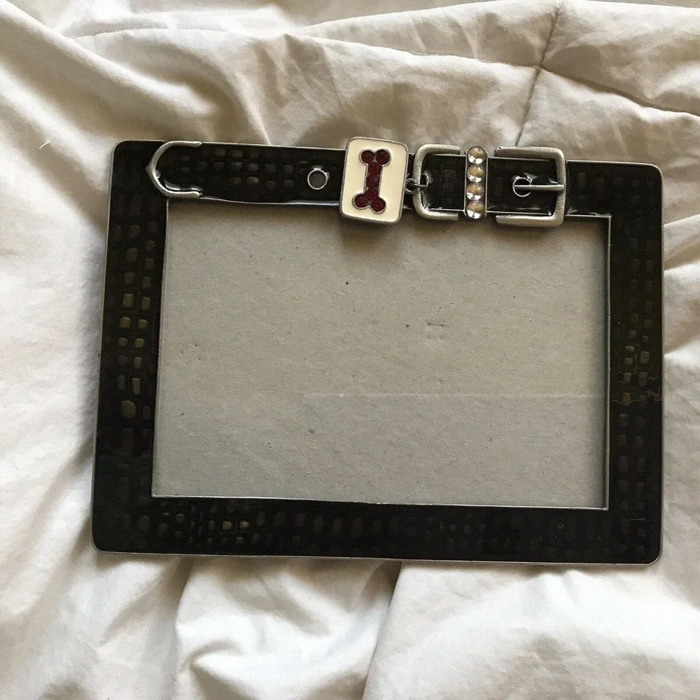 Unbranded Pet Picture Frame Collar With License 5 X 7 Photo Adorable Pre-Owned